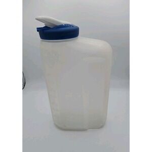 Rubbermaid Servin' Saver 2.75 Qt Beverage Container Jug Blue Flip Top Lid #0459